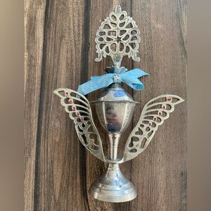 Vintage Handmade Beautiful Brass Surma Holder & Surma Dani Or Smudge Kohl Holder